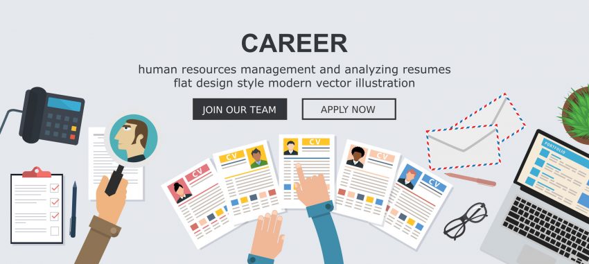 Career / human resources concept - Flat design