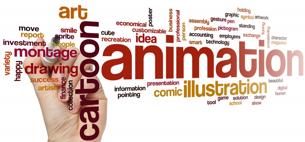 Animation word cloud concept