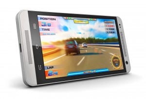 Smartphone with video game