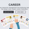 Career / human resources concept - Flat design